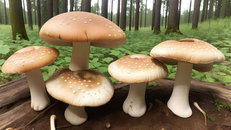 Fantasy mushroom in the forest for desktop wallpaper