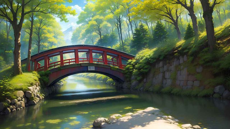 Bridge in japan for desktop wallpaper