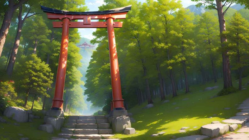 Torii Gate in japan for desktop wallpaper