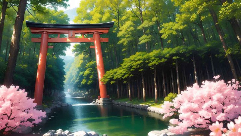 Torii Gate in japan for desktop wallpaper