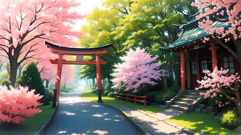 Torii Gate in japan for desktop wallpaper