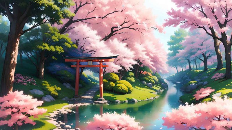 Torii Gate in japan for desktop wallpaper