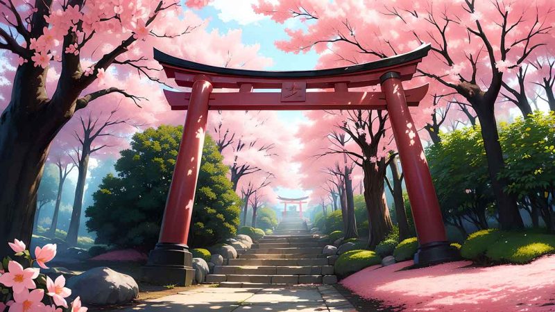 Torii Gate in japan for desktop wallpaper