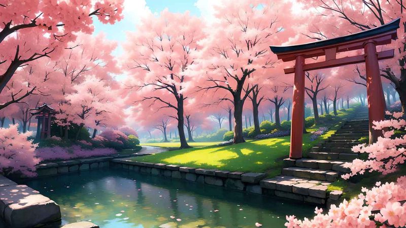 Torii Gate in japan for desktop wallpaper