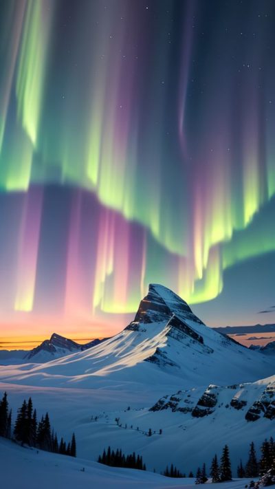 Aurora borealis for phone wallpaper