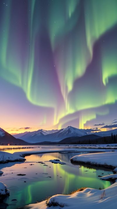 Aurora borealis for phone wallpaper