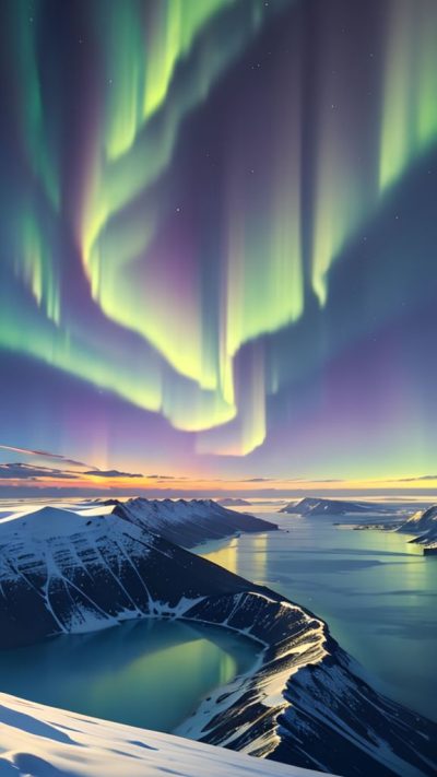 Aurora borealis for phone wallpaper