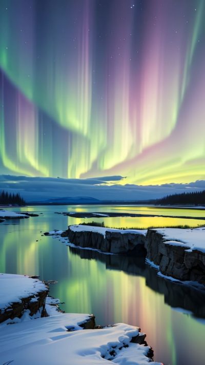 Aurora borealis for phone wallpaper