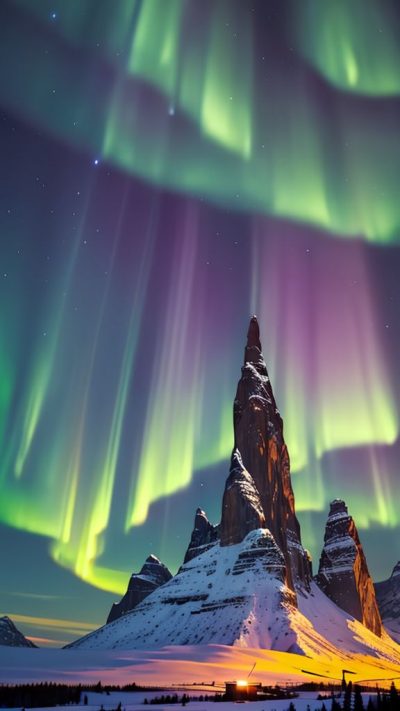 Aurora borealis for phone wallpaper