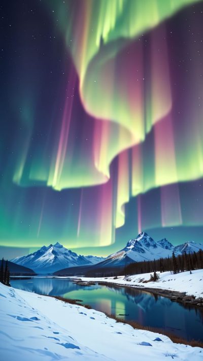 Aurora borealis for phone wallpaper