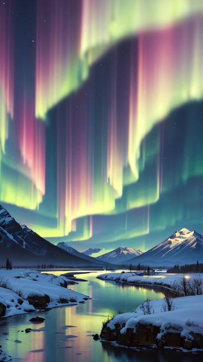 Aurora borealis for phone wallpaper