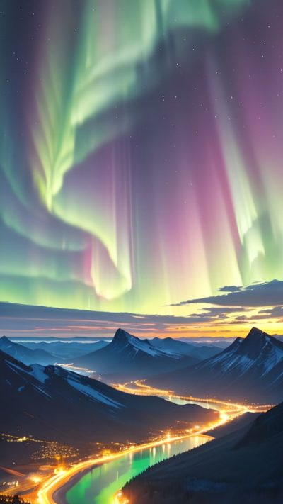 Aurora borealis for phone wallpaper