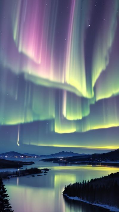 Aurora borealis for phone wallpaper