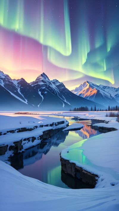 Aurora borealis for phone wallpaper