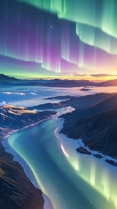 Aurora borealis for phone wallpaper