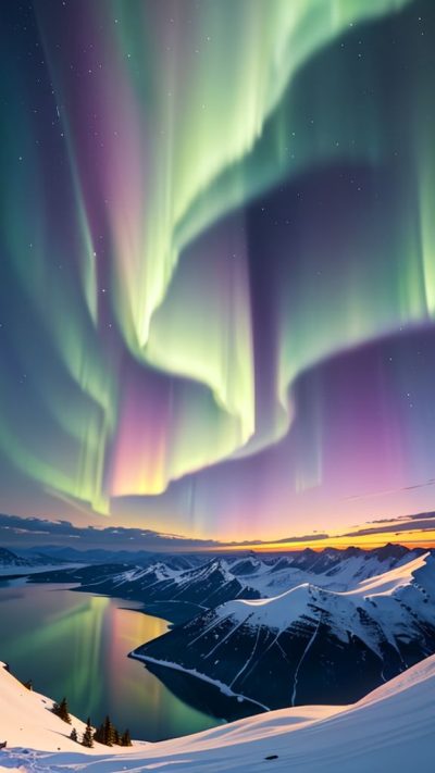 Aurora borealis for phone wallpaper