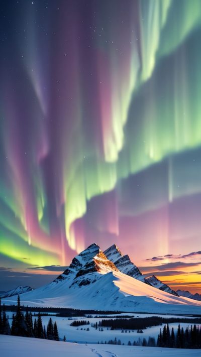 Aurora borealis for phone wallpaper