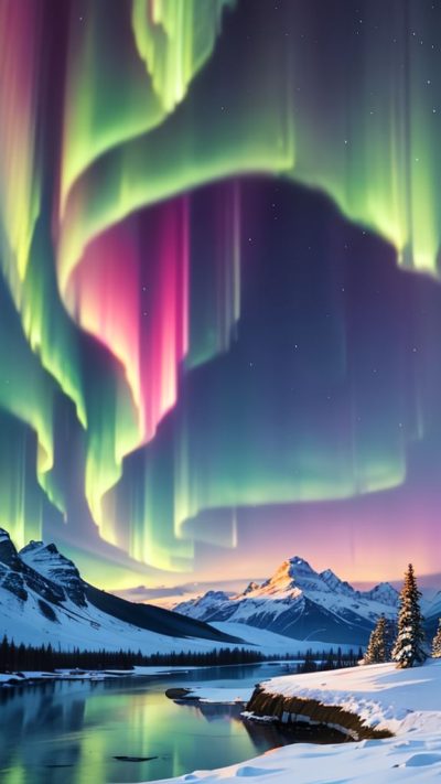 Aurora borealis for phone wallpaper