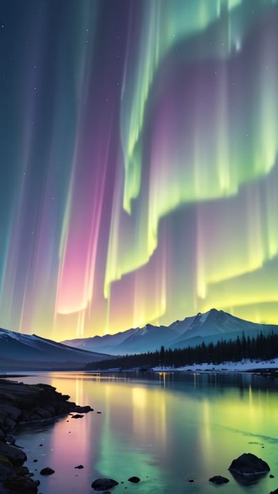 Aurora borealis for phone wallpaper