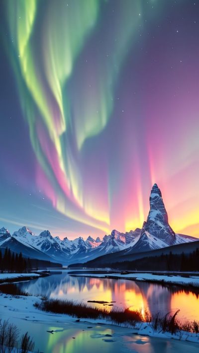 Aurora borealis for phone wallpaper