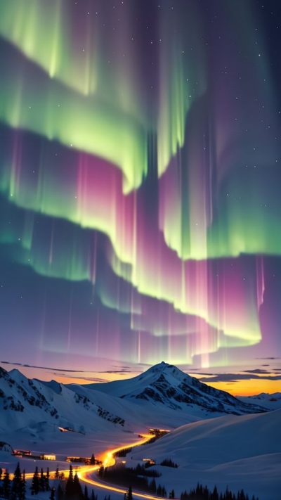 Aurora borealis for phone wallpaper