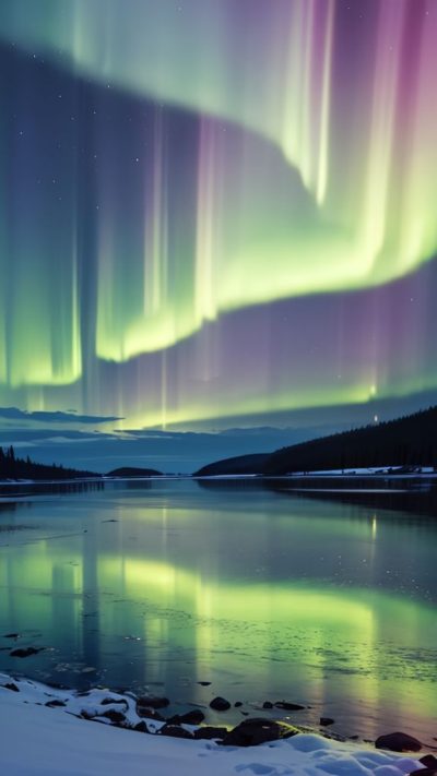 Aurora borealis for phone wallpaper