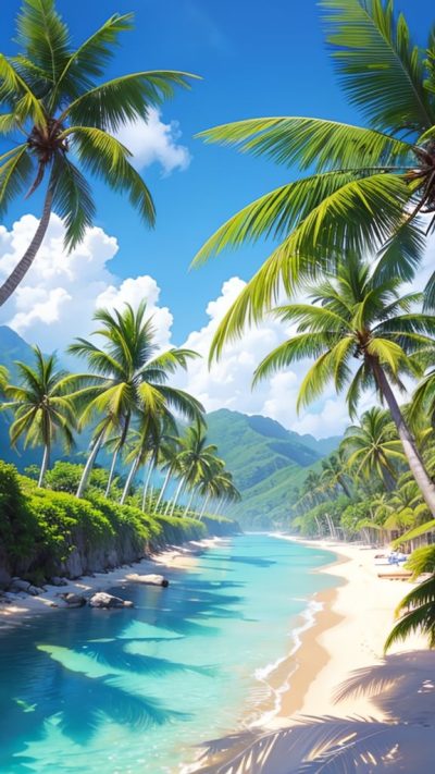 Beautiful Beach for phone wallpaper