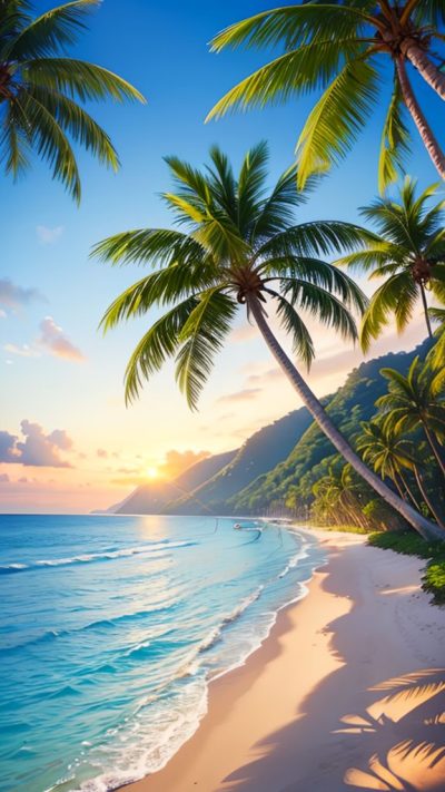 Beautiful Beach for phone wallpaper