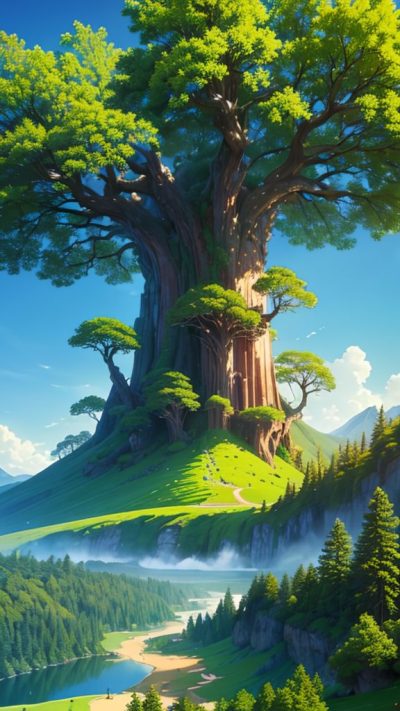 Big Old Tree for phone wallpaper