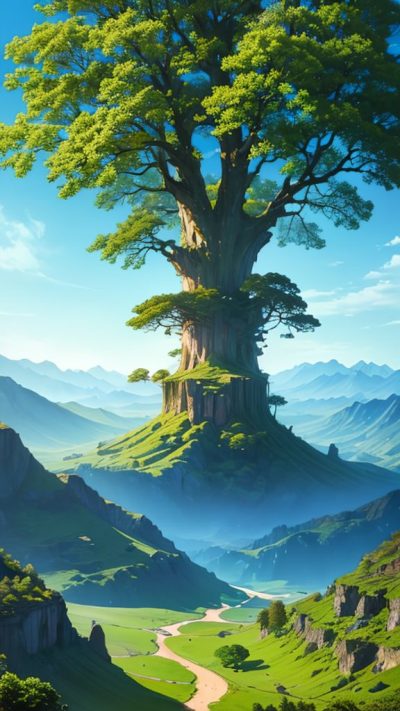 Big Old Tree for phone wallpaper