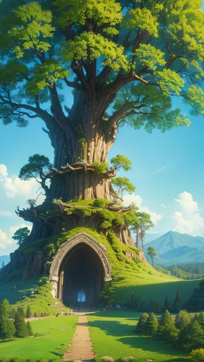 Big Old Tree for phone wallpaper