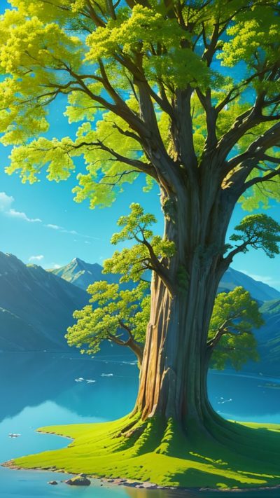 Big Old Tree for phone wallpaper