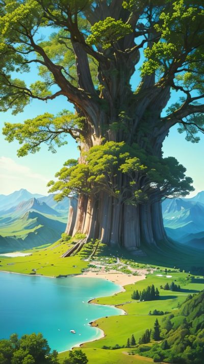 Big Old Tree for phone wallpaper