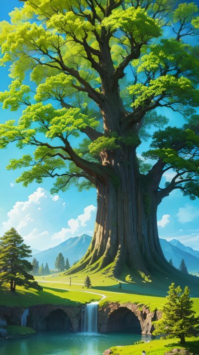 Big Old Tree for phone wallpaper