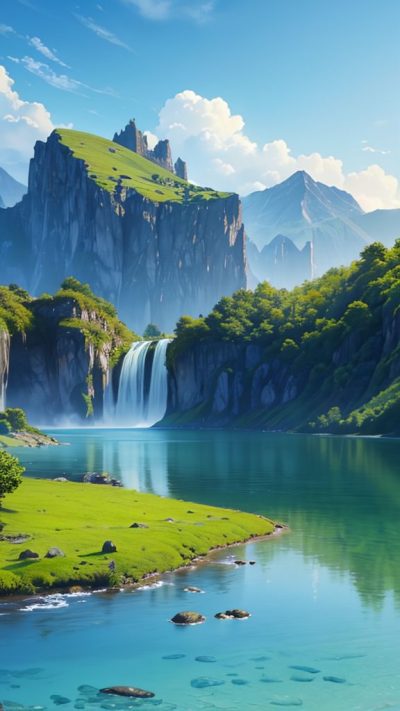 Fantasy Landscape for phone wallpaper