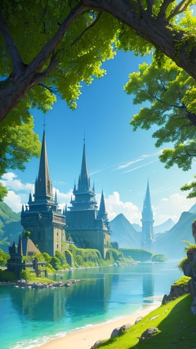 Fantasy Landscape for phone wallpaper