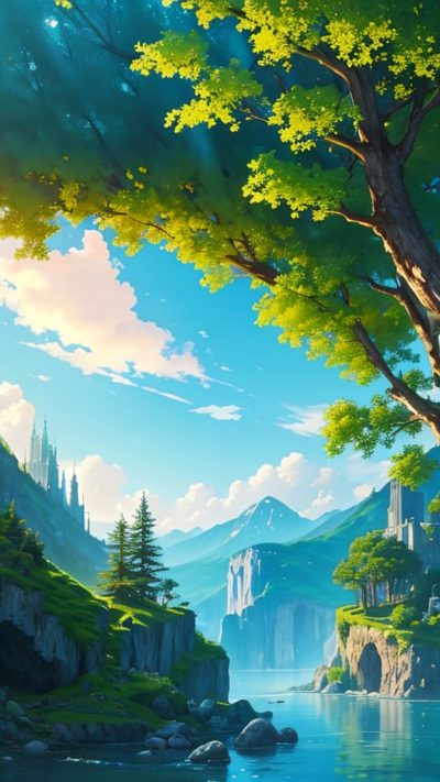 Fantasy Landscape for phone wallpaper