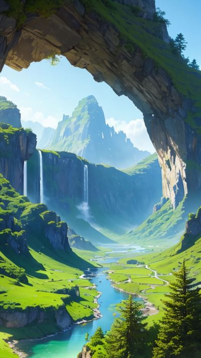 Fantasy Landscape for phone wallpaper