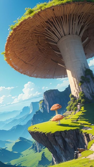 Fantasy Mushroom for phone wallpaper