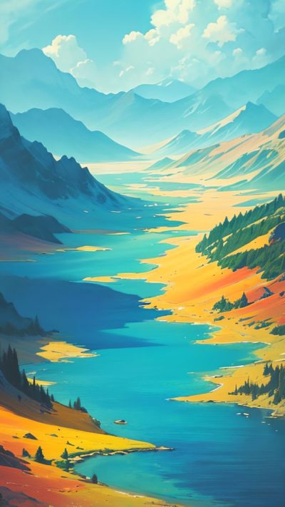 Landscape Hippie Art for phone wallpaper