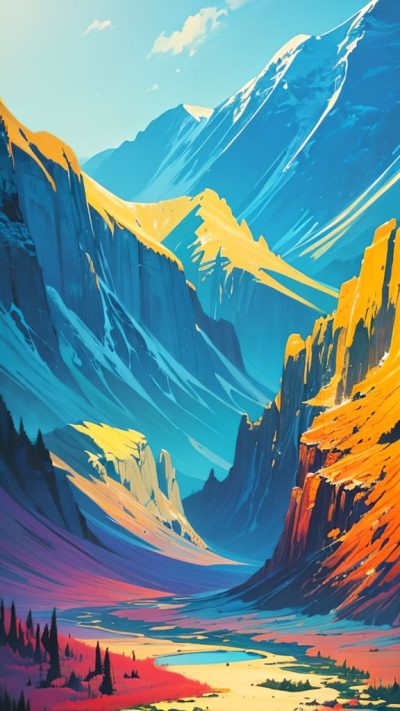 Landscape Hippie Art for phone wallpaper