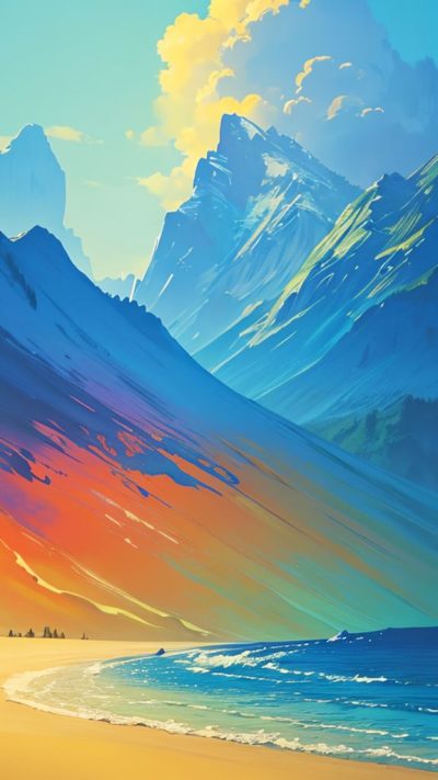 Landscape Hippie Art for phone wallpaper