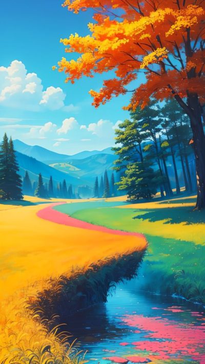 Landscape Hippie Art for phone wallpaper