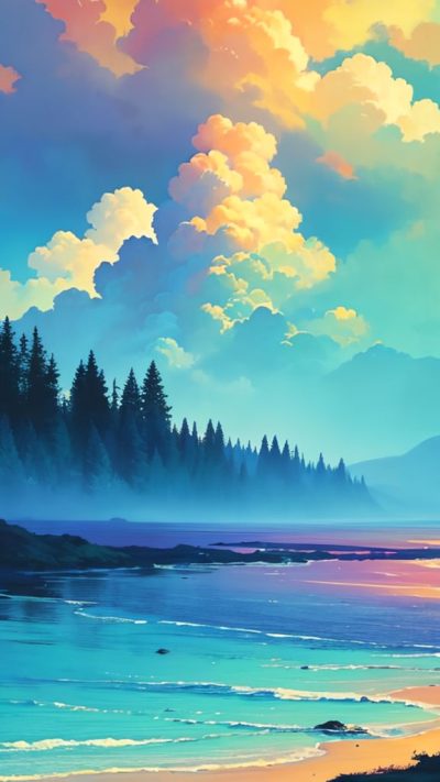 Landscape Hippie Art for phone wallpaper