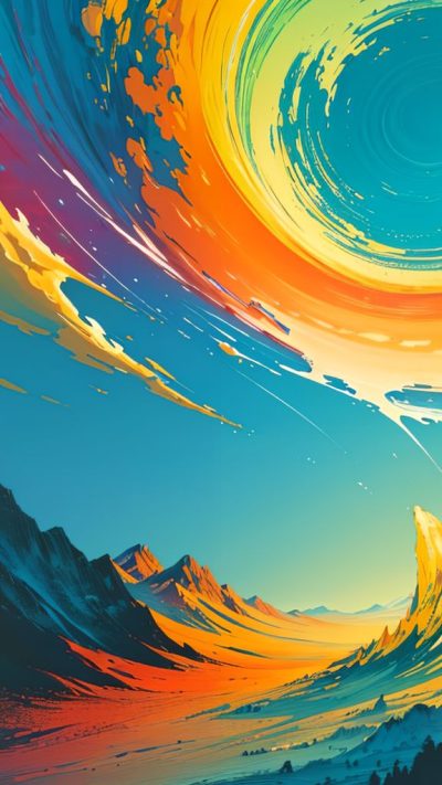 Landscape Hippie Art for phone wallpaper