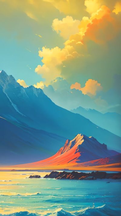 Landscape Hippie Art for phone wallpaper