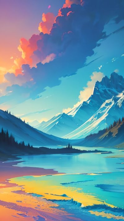 Landscape Hippie Art for phone wallpaper