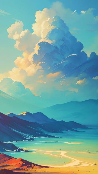 Landscape Hippie Art for phone wallpaper