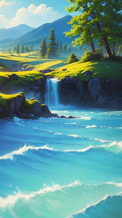 Landscape Hippie Art for phone wallpaper