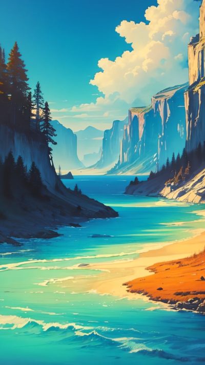 Landscape Hippie Art for phone wallpaper